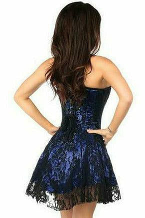 Lavish Blue Lace Corset Dress.