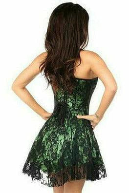 Lavish Green Lace Corset Dress.