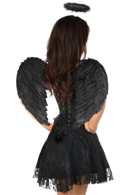 Lavish 3 PC Dark Angel Corset Dress Costume.