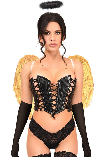 Lavish 4 PC Golden Angel Corset Costume.