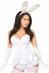 Lavish 4 PC White Bunny Corset Costume-Daisy Corsets