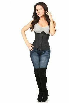 Lavish Black Cotton Underbust Corset.