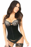 Lavish Black Velvet Underbust Corset-Daisy Corsets