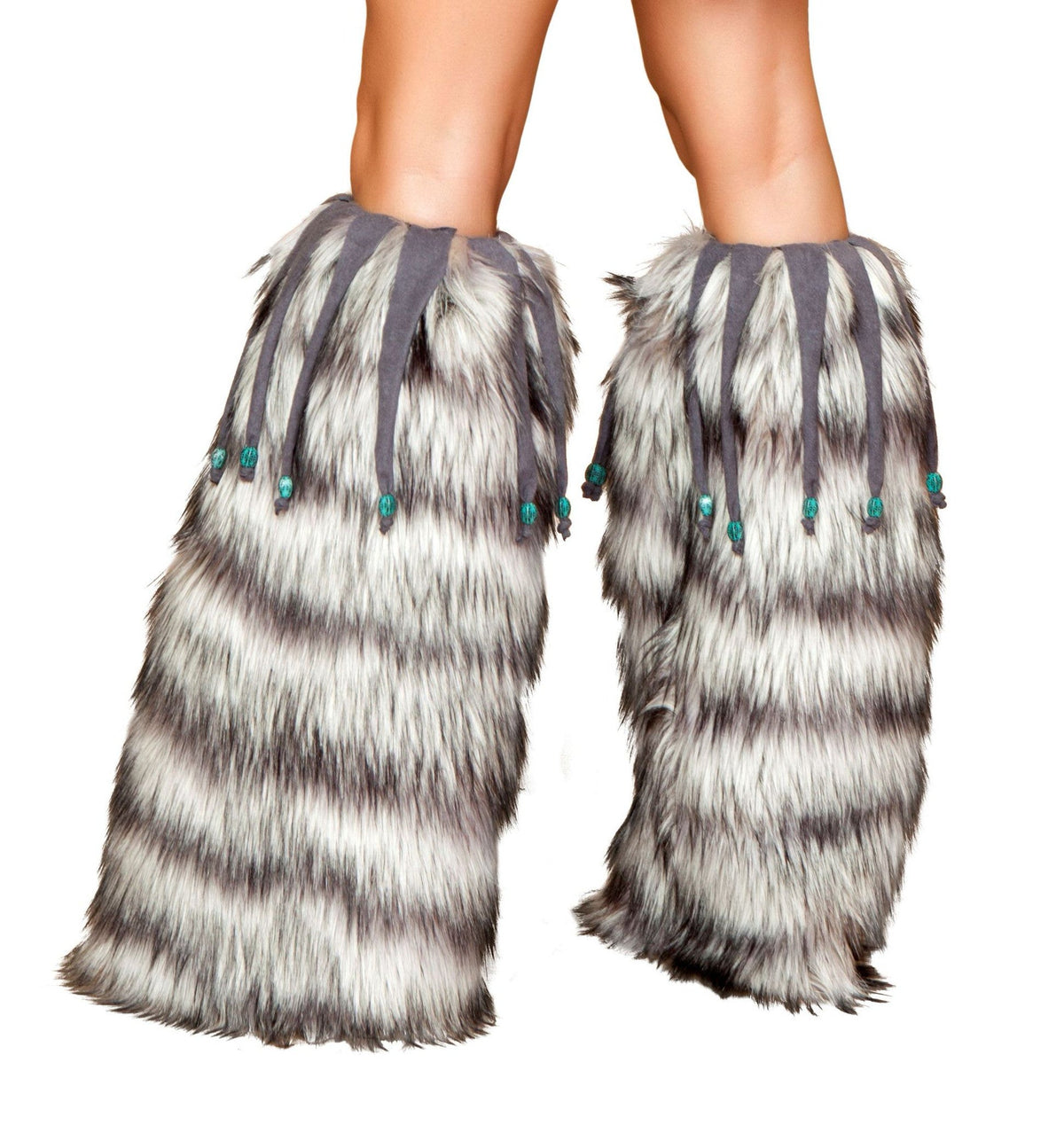 Leg Warmers with Beaded Fringe  - Costume Accessory-Roma Costume