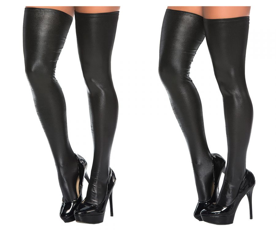 Mapale Thigh Highs Color Black-Mapale