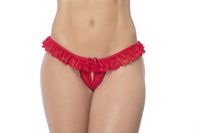 Mapale Lace Peek-A-Boo Panty Color Red-Mapale