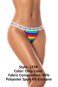 Mapale B Rainbow Thong Color As Shown-Mapale