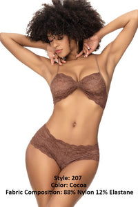 Mapale Panty and Top Lace Set Color Cocoa-Mapale