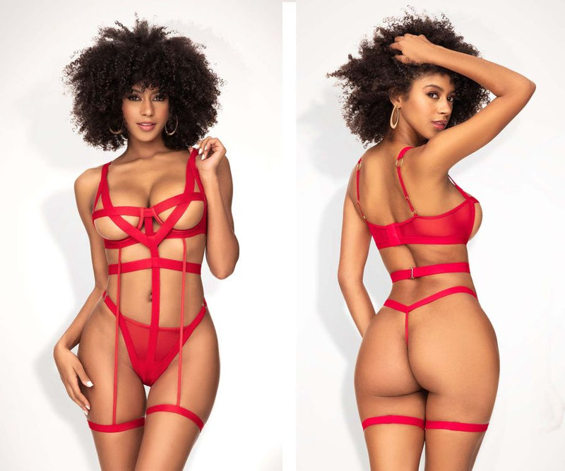Mapale Bodysuit Color Red-Mapale