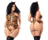 Mapale Curvy Size Costume Sexy Tiger Color As Shown-Mapale
