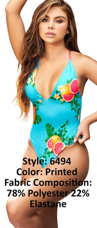 Mapale One Piece Swimsuit Caribbean Color Printed-Mapale