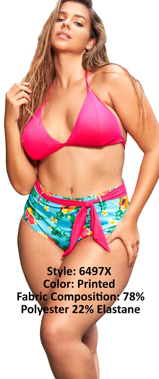 Mapale Curvy Size Two Piece Swimsuit Color Printed-Mapale