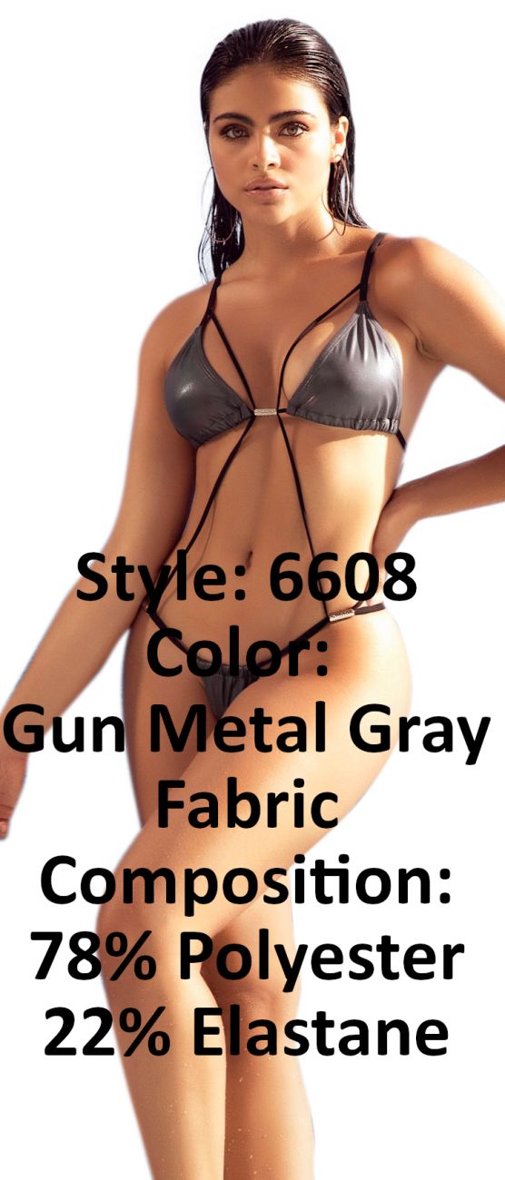 Mapale Monokini Color Gun Metal Gray-Mapale