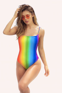 Mapale One Piece Swimsuit Color Rainbow Prints-Mapale