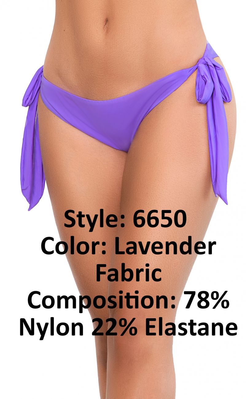Mapale Side Tie Bottom Color Lavender-Mapale