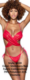 Mapale Ribbed Monokini Color Shimmery Red-Mapale