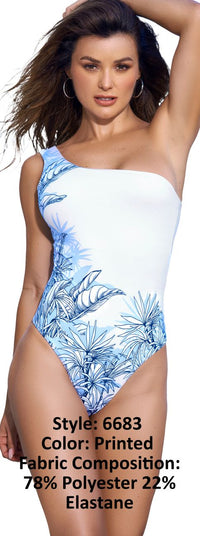 Mapale One Piece Swimsuit Color Printed-Mapale