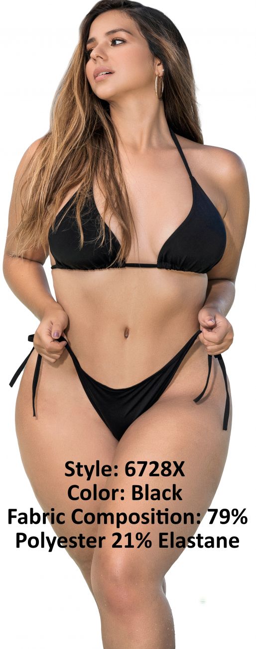 Mapale Curvy Size Bikini Color Black-Mapale