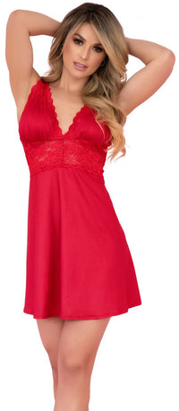 Mapale Sleep Chemise Color Red-Mapale
