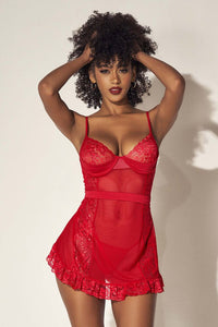 Mapale Babydoll Color Red-Mapale