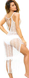 Mapale Cover Up Dress Color White-Mapale