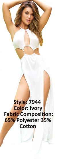 Mapale Beach Dress Cover Up Color Ivory-Mapale