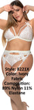 Mapale Curvy Size Three Piece Garter Set Color Ivory-Mapale