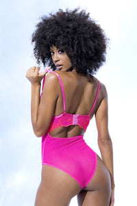 Mapale Bodysuit Color Hot Pink-Mapale