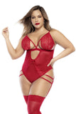 Mapale Curvy Size Teddy Color Red-Mapale