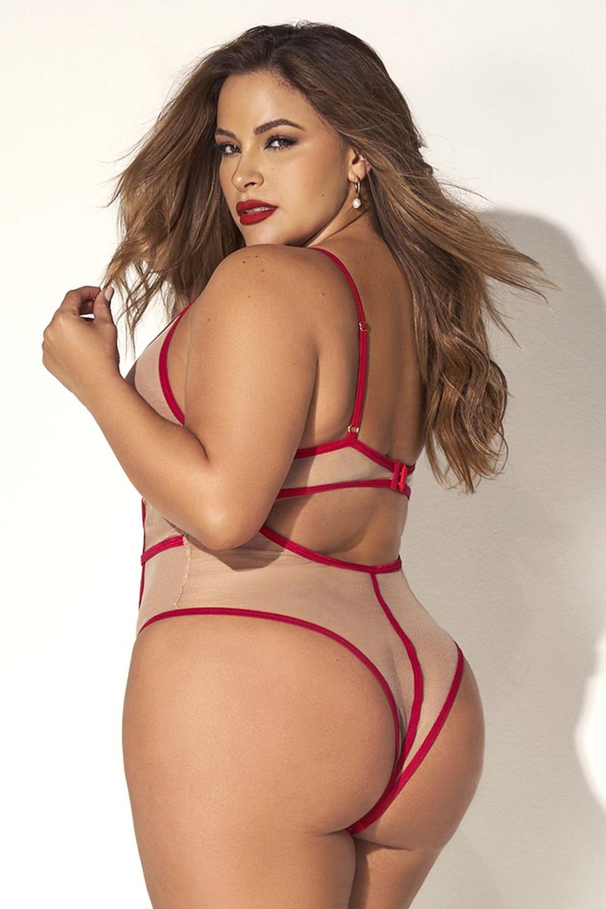 Mapale Curvy Size Teddy Color Nude-Red-Mapale
