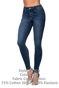 Mapale D Classic Butt-Lifting Blue Jeans Color Blue-Mapale