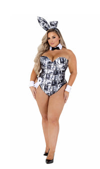 8pc Playboy Bunny Cover Girl Costume-Roma Costume