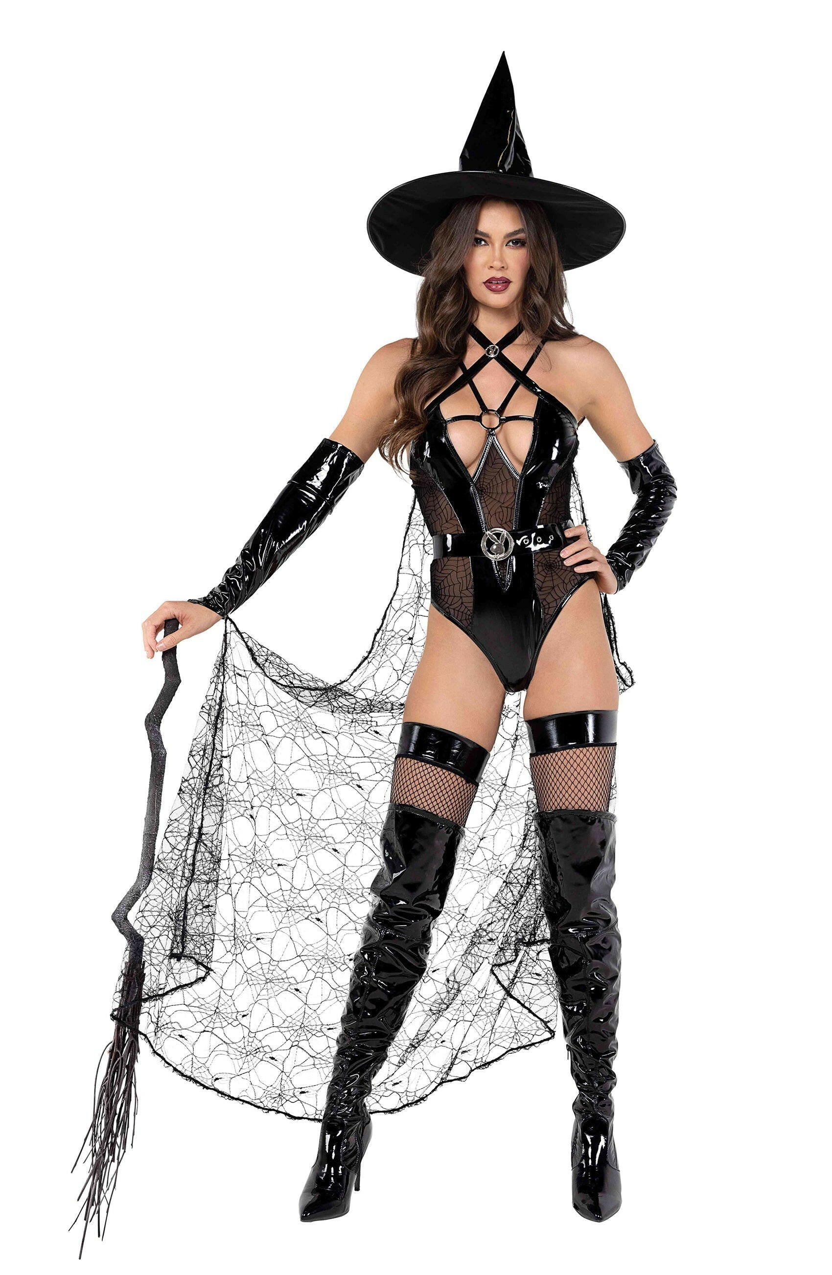 Roma 3pc Playboy Wicked Witch Costume.
