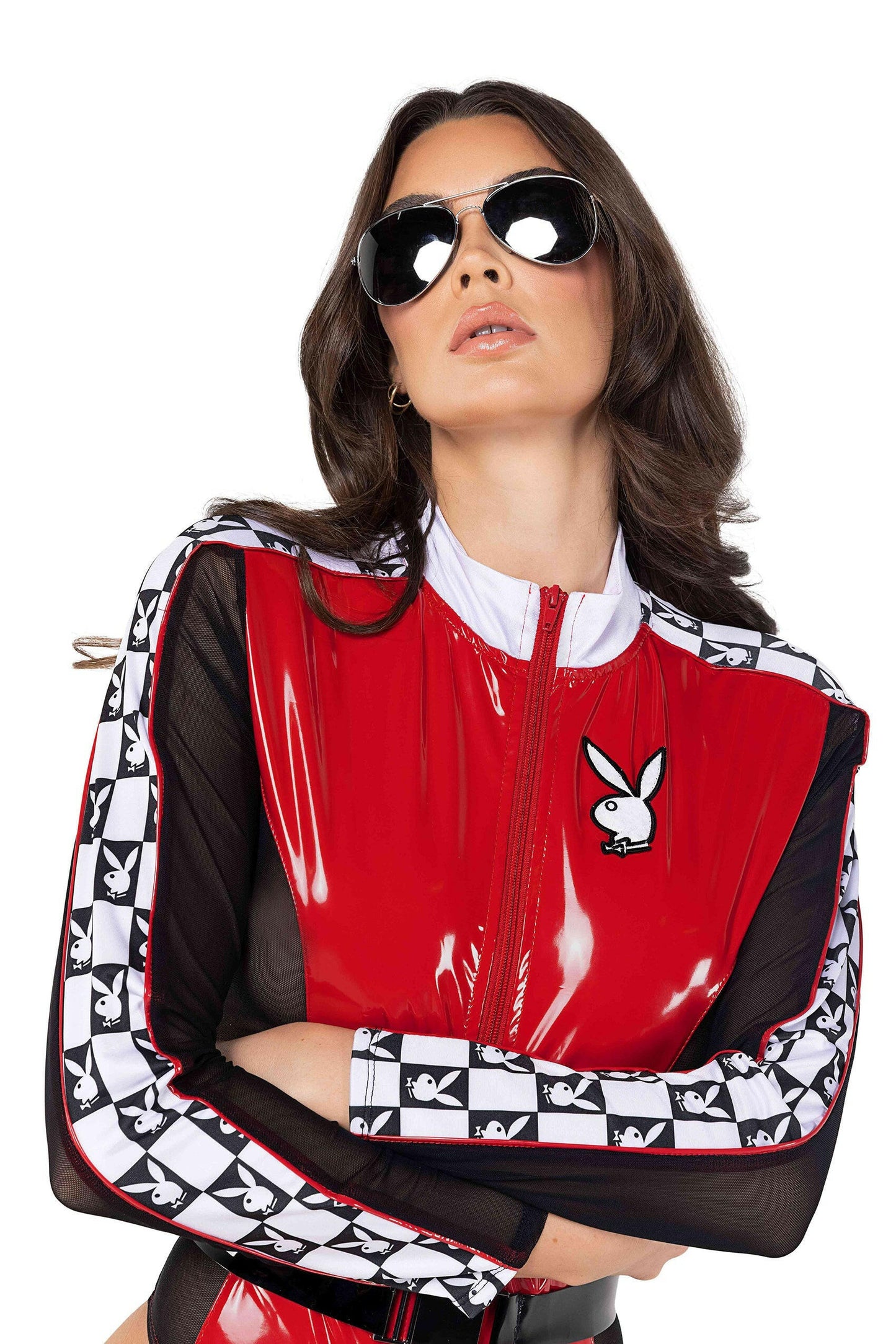 Roma 2pc Playboy Racecar Driver Costume.
