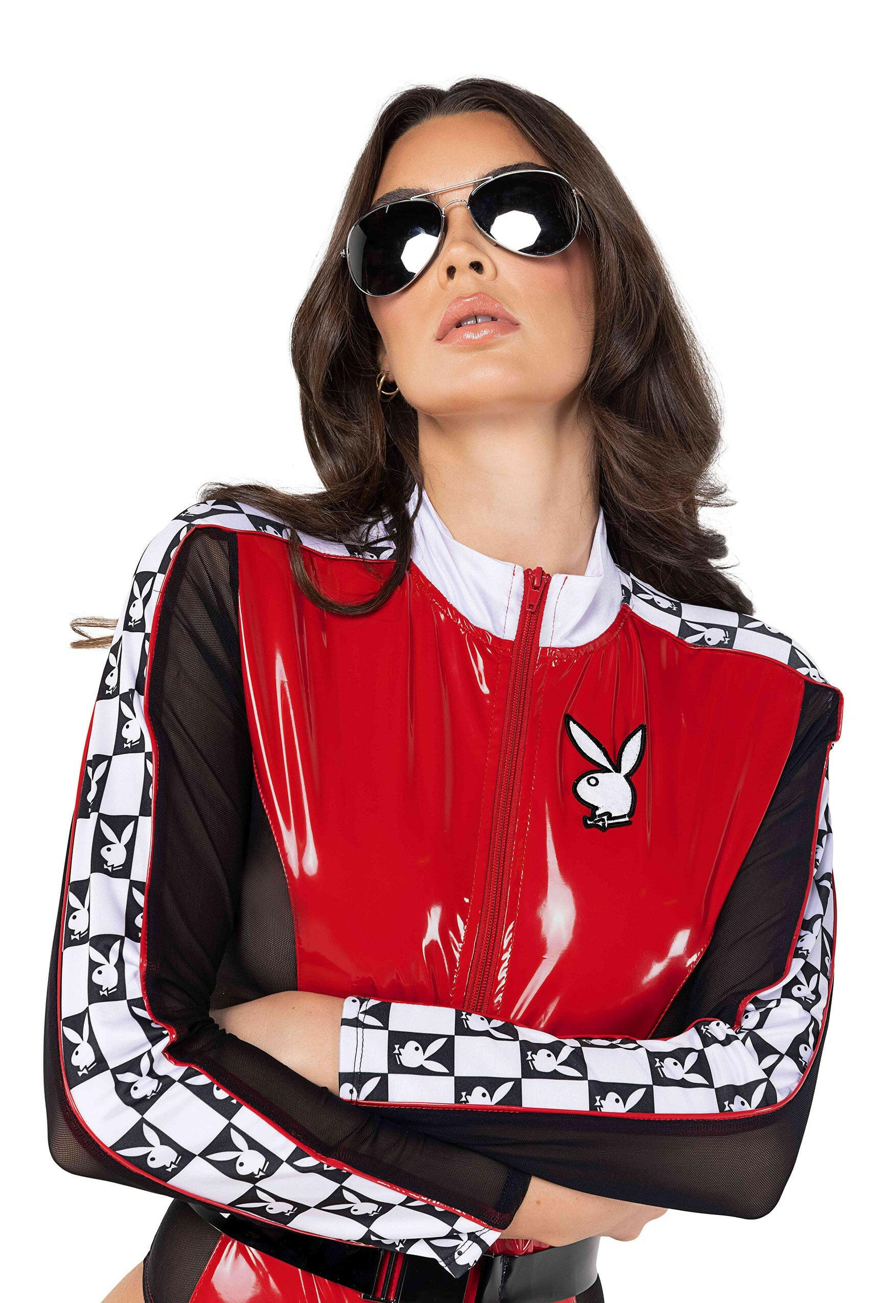Roma 2pc Playboy Racecar Driver Costume.