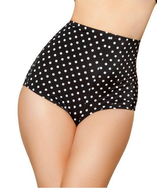 Roma Rave & Festival Wear - High-Waisted Black/White Shorts.