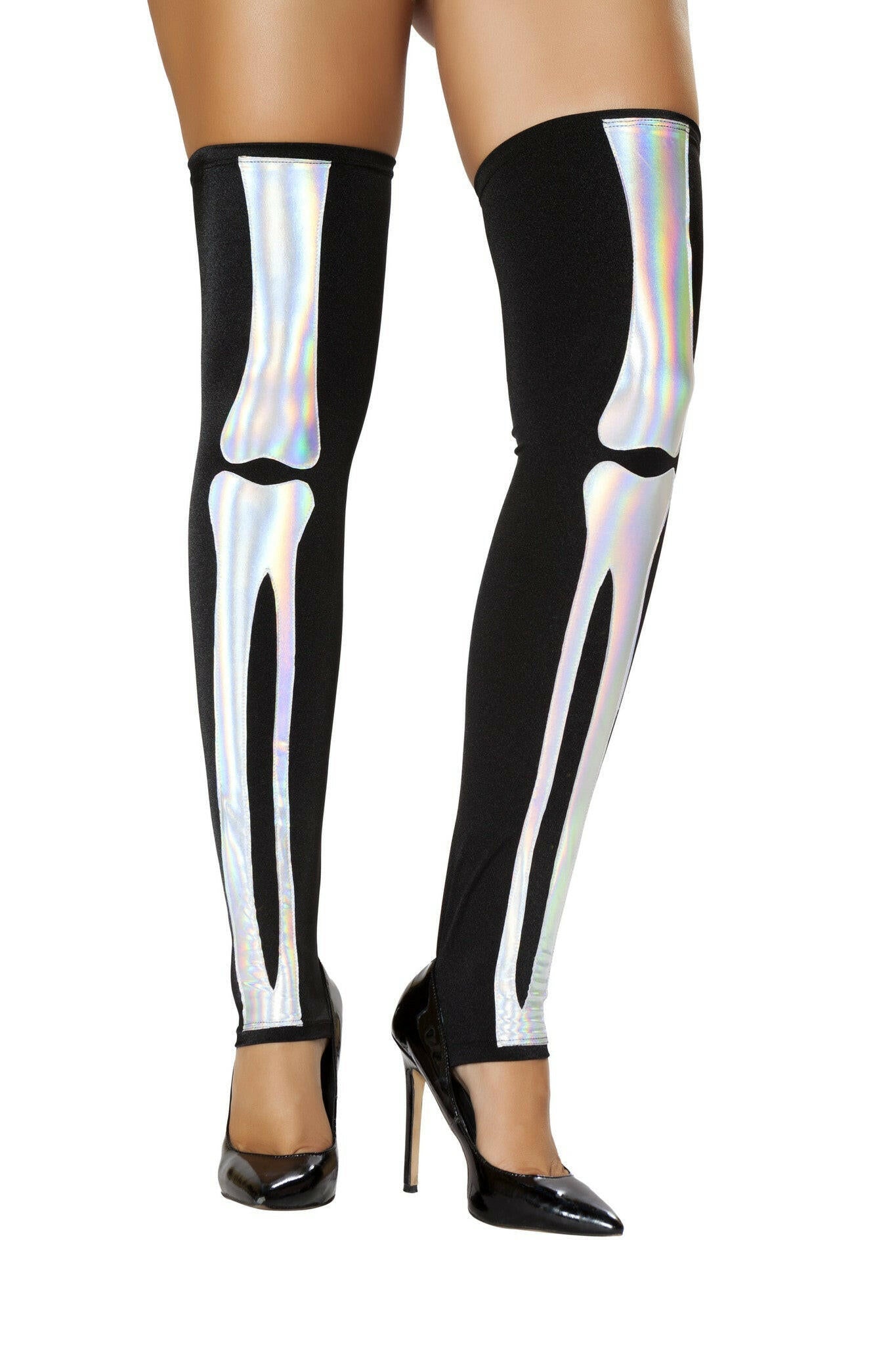 Roma Skeleton Leggings  - Costume Accessory.