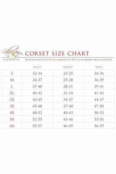 Top Drawer CURVY Steampunk Steel Double Boned Under Bust Corset-Daisy Corsets