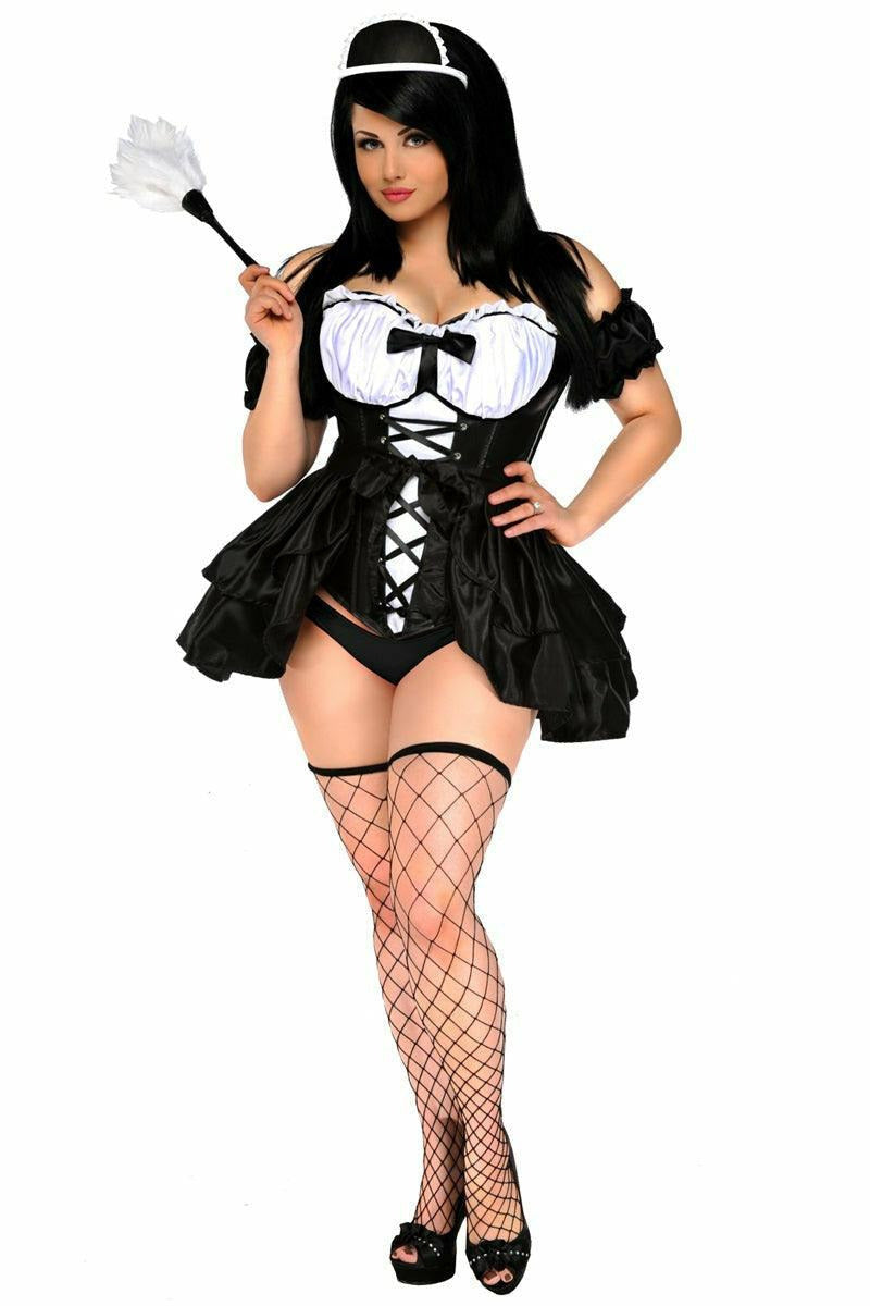 Top Drawer 4 PC French Maid Costume-Daisy Corsets