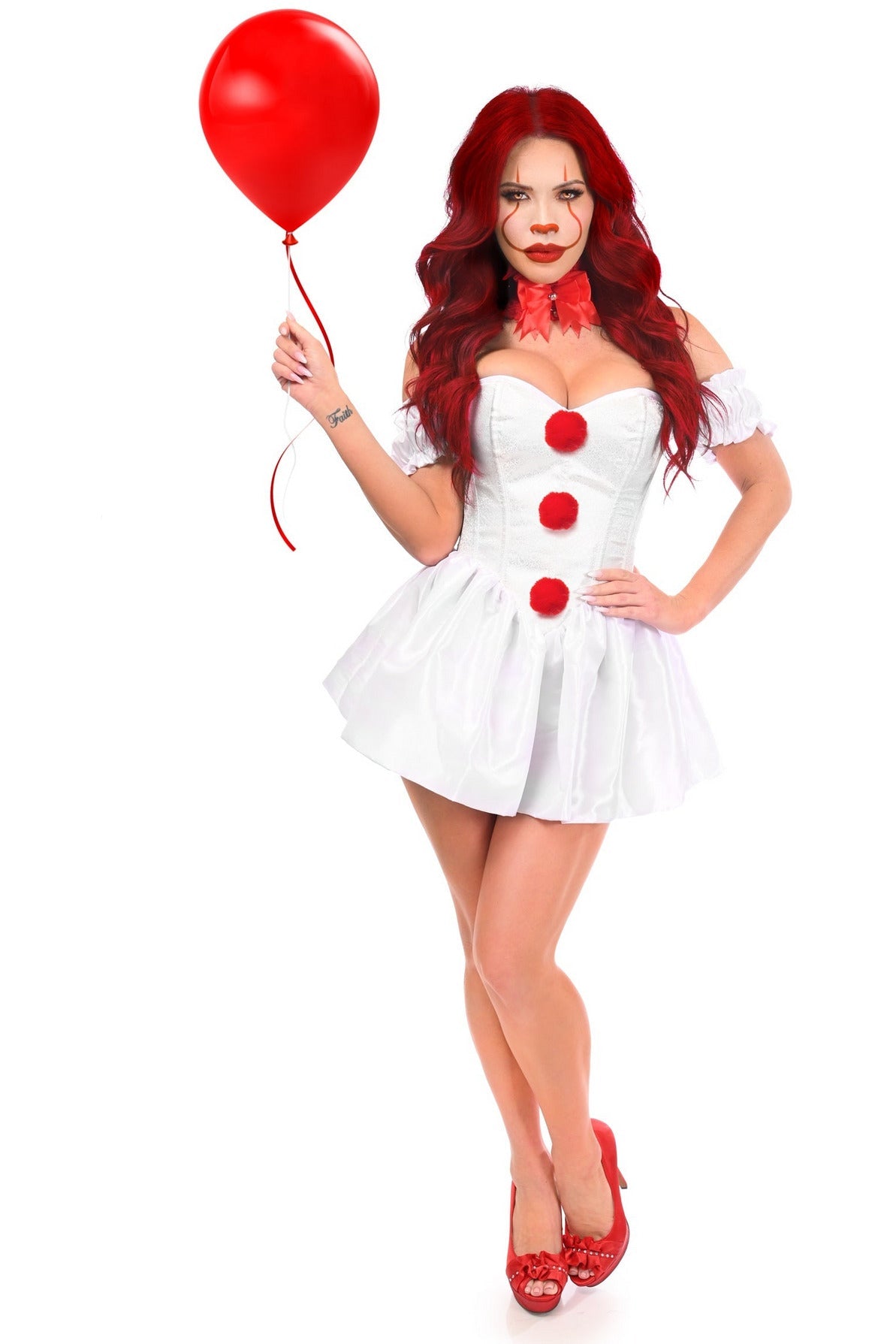 Top Drawer 3 PC Killer Clown Corset Costume.