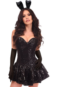 Top Drawer 4 PC Sequin Bunny Corset Dress Costume-Daisy Corsets