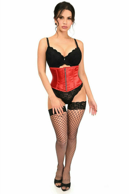 Top Drawer Red Satin Steel Boned Mini Cincher.