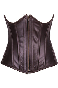 Top Drawer Faux Leather Underbust Corset-Daisy Corsets