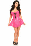 Top Drawer Hot Pink Patent Steel Boned Corseted Dress-Daisy Corsets