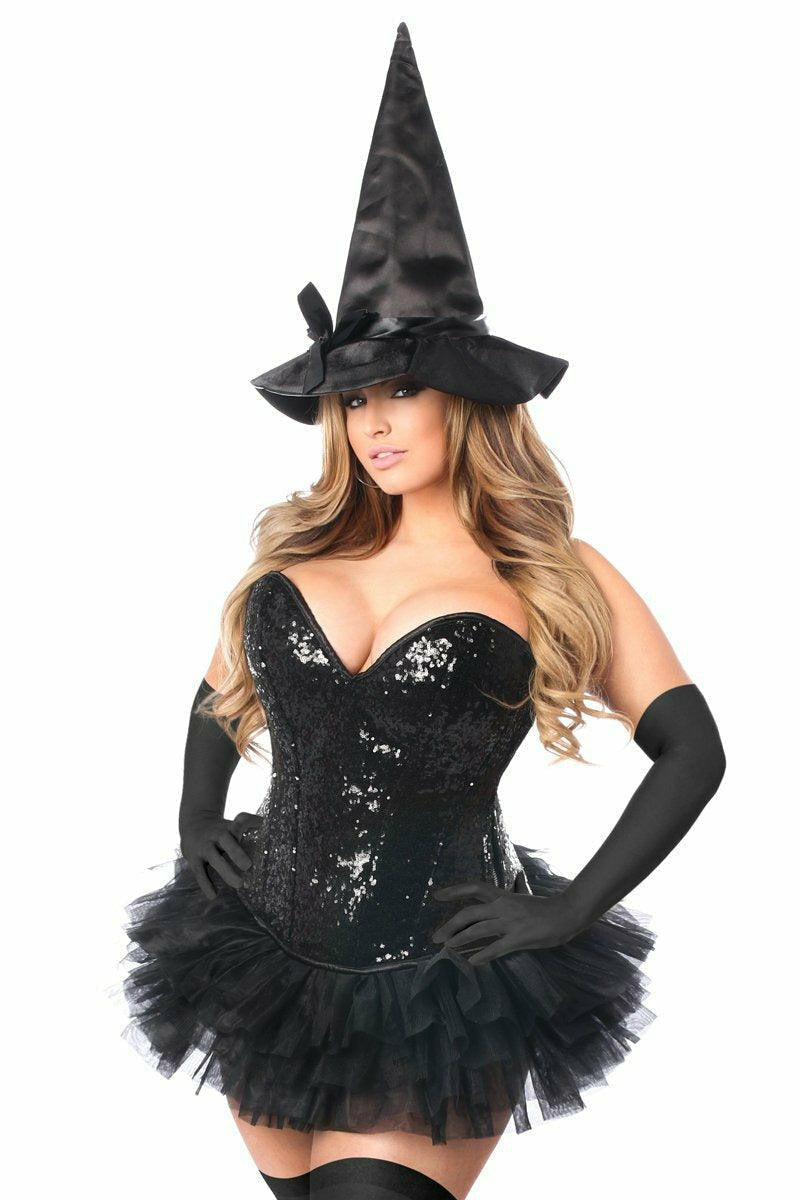 Top Drawer 4 PC Sexy Witch Corset Costume-Daisy Corsets