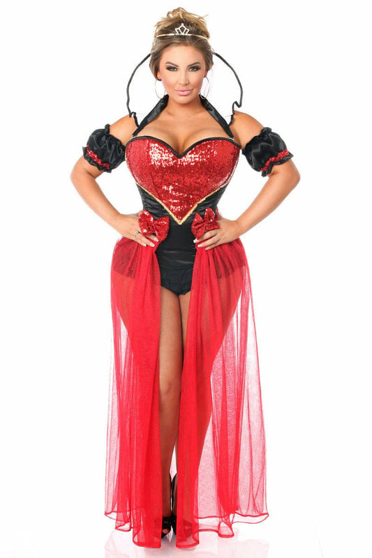 Top Drawer 6 PC Sexy Fairytale Red Queen Costume.
