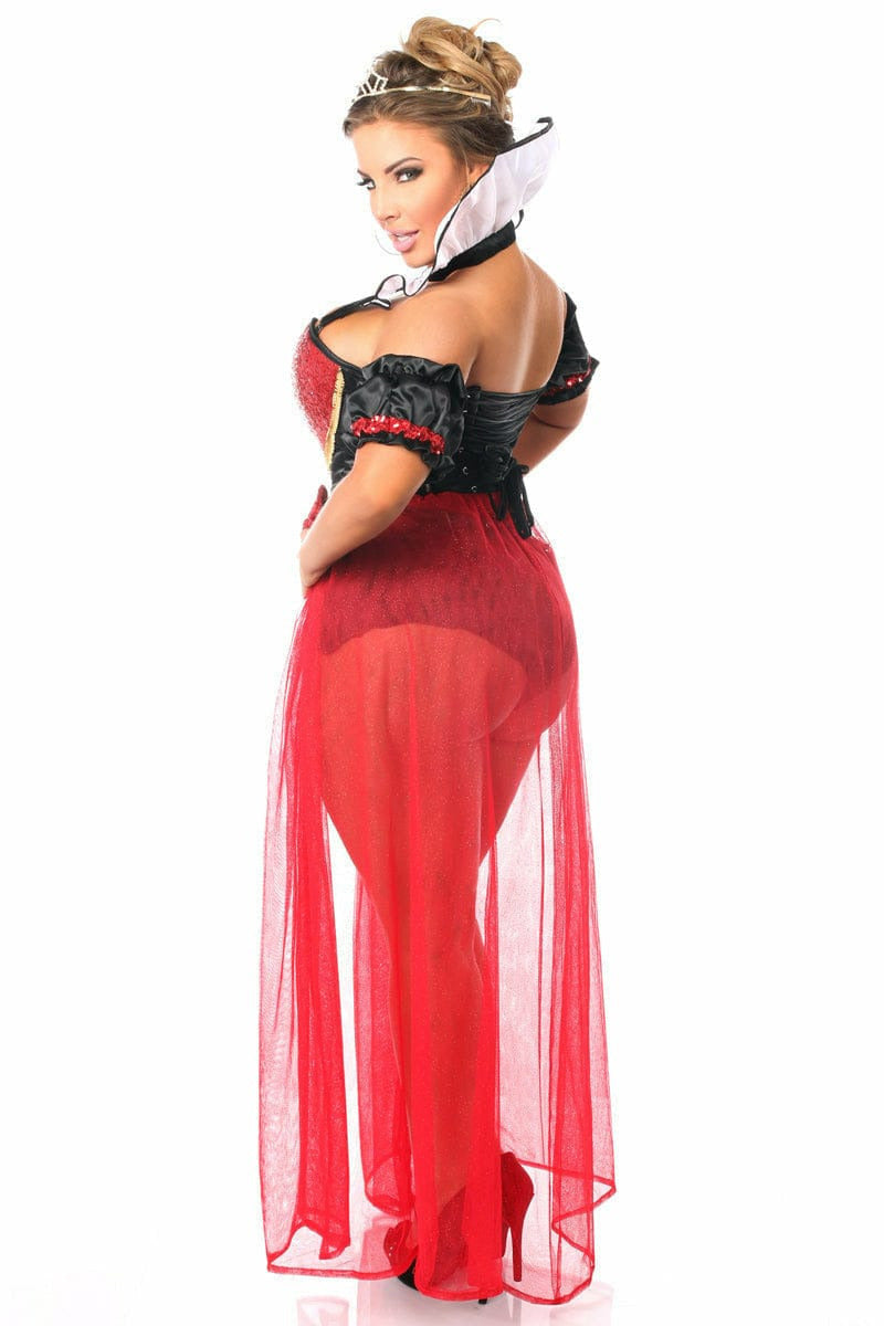 Top Drawer 6 PC Sexy Fairytale Red Queen Costume.