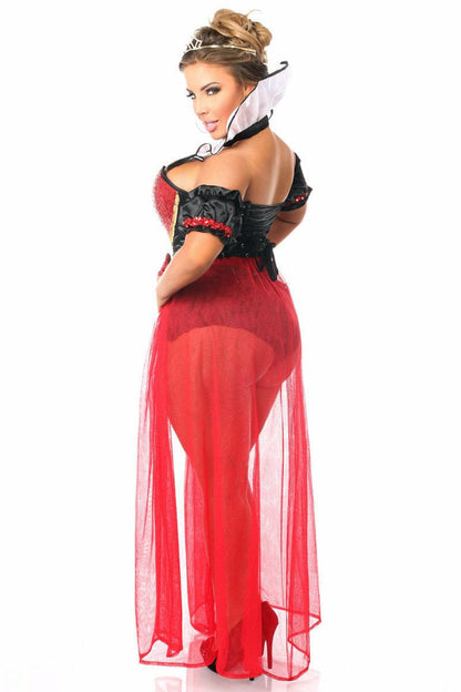 Top Drawer 6 PC Sexy Fairytale Red Queen Costume.