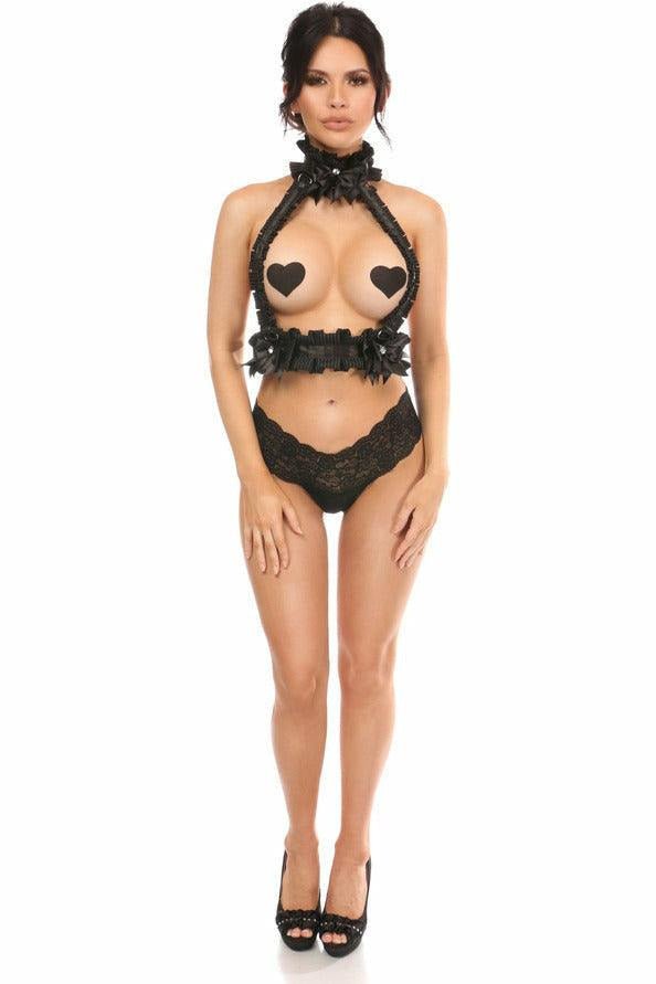 Kitten Collection Pinstripe Double Strap Body Harness.