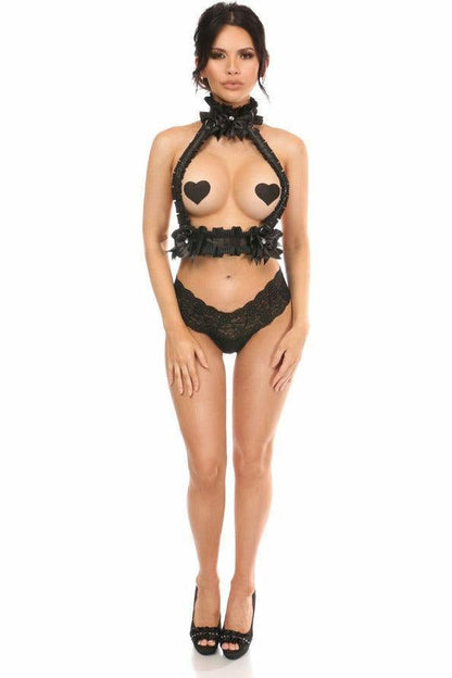 Kitten Collection Pinstripe Double Strap Body Harness.